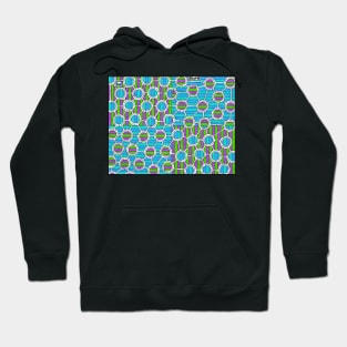 Maze with Colorful Lines & Dots Hoodie